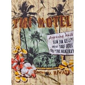 Ron Chereskin Hawaiian Aloha Camp Shirt Tiki Hotel Band Honolulu Vtg 90s Small